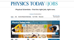 Desktop Screenshot of careers.physicstoday.org